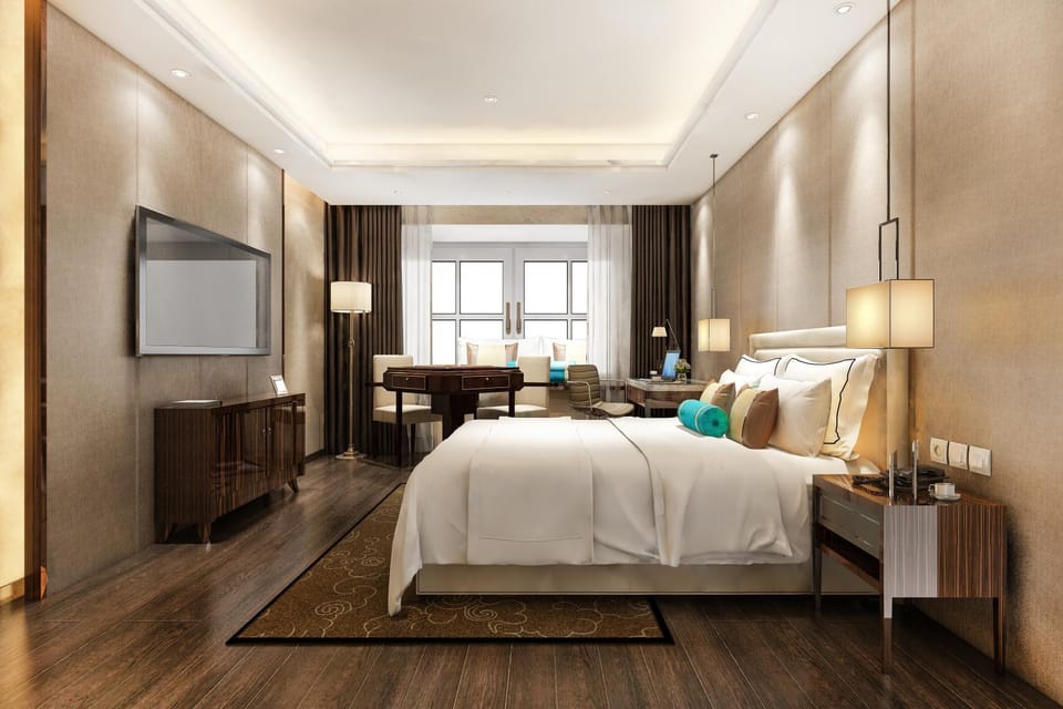 Bed, TV and multimedia, Photo of the whole room, Bedroom, hair dresser