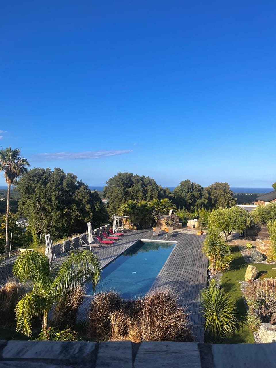 Natural landscape, Pool view, Sea view