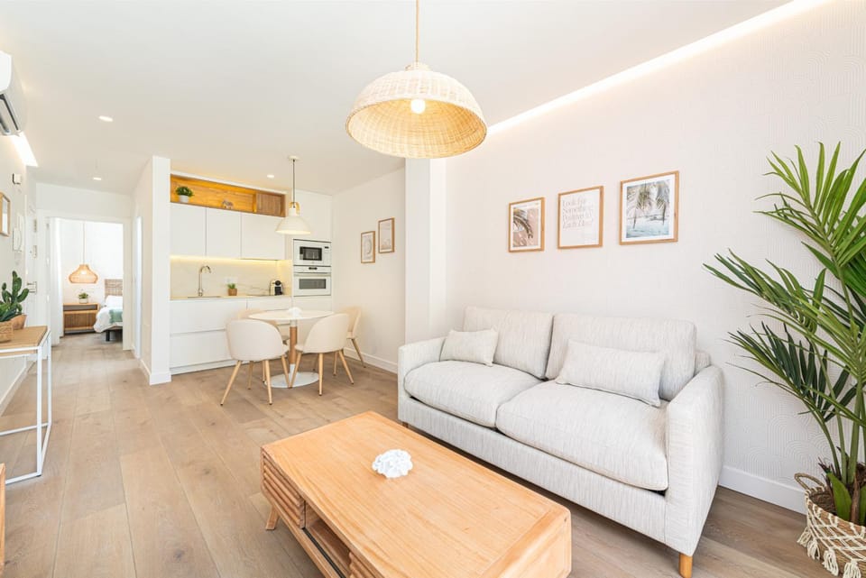 Living room, kitchen