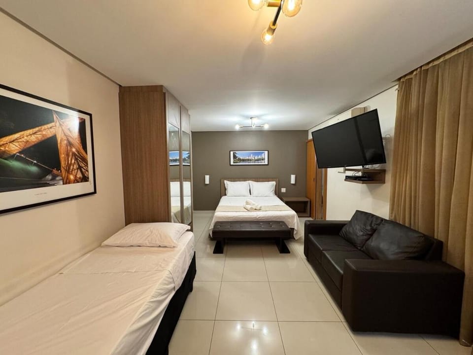 Flat moderno em Goiânia - Piscina, academia e sauna Apartment in Goiania