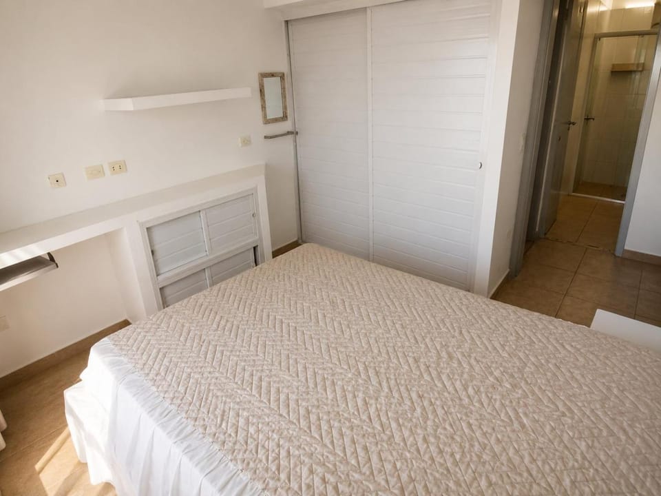 Bed, Sea view