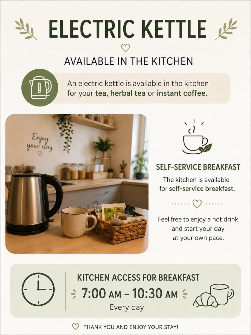 Coffee/tea facilities
