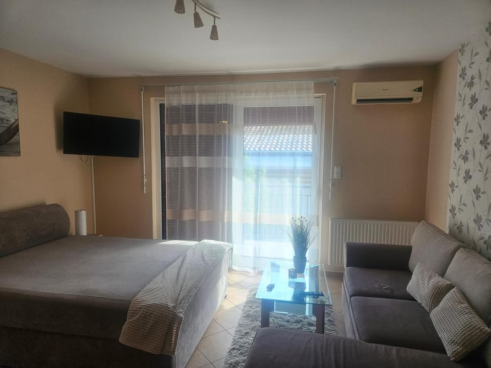 Bed, TV and multimedia, Living room, Photo of the whole room, Bedroom