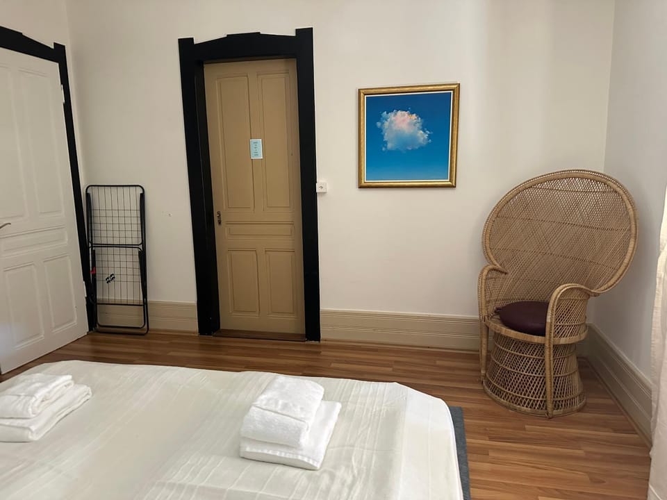 Bed, Photo of the whole room, Bedroom, towels, wardrobe