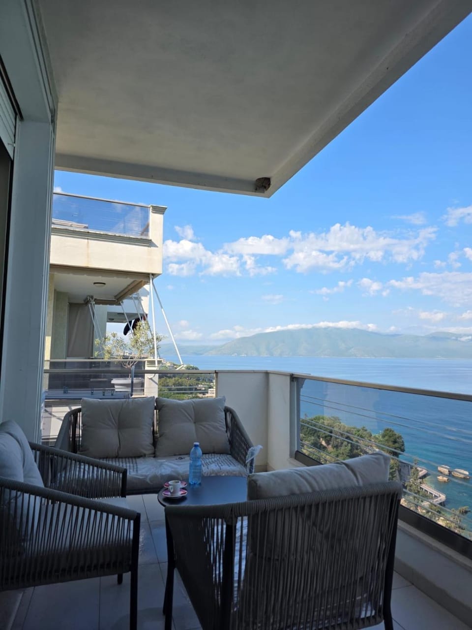 View (from property/room), Balcony/Terrace, Sea view