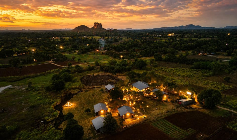 Natural landscape, Bird's eye view, Mountain view, Sunset