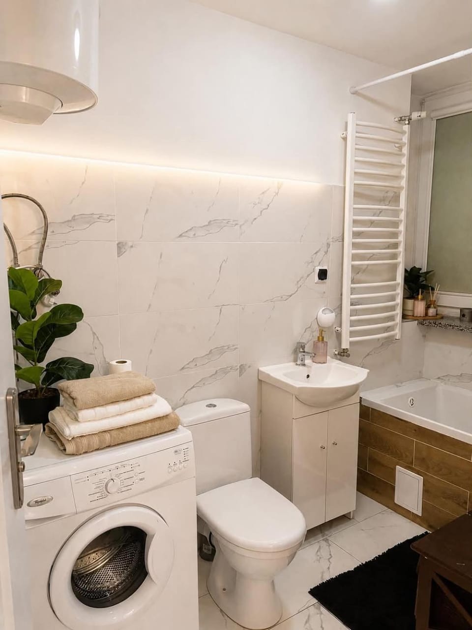 Toilet, Bath, washing machine