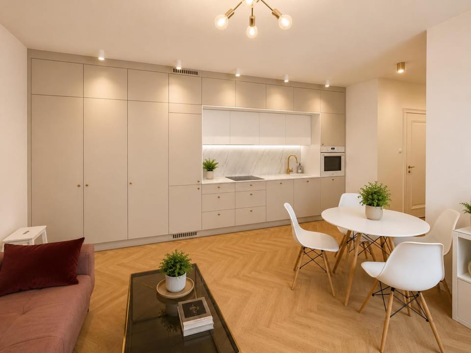 Kitchen or kitchenette, Dining area