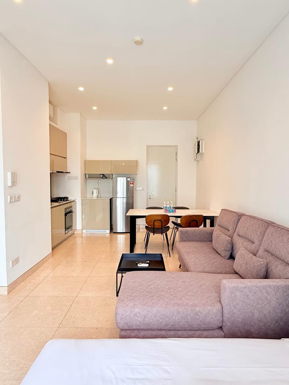 Living room, kitchen