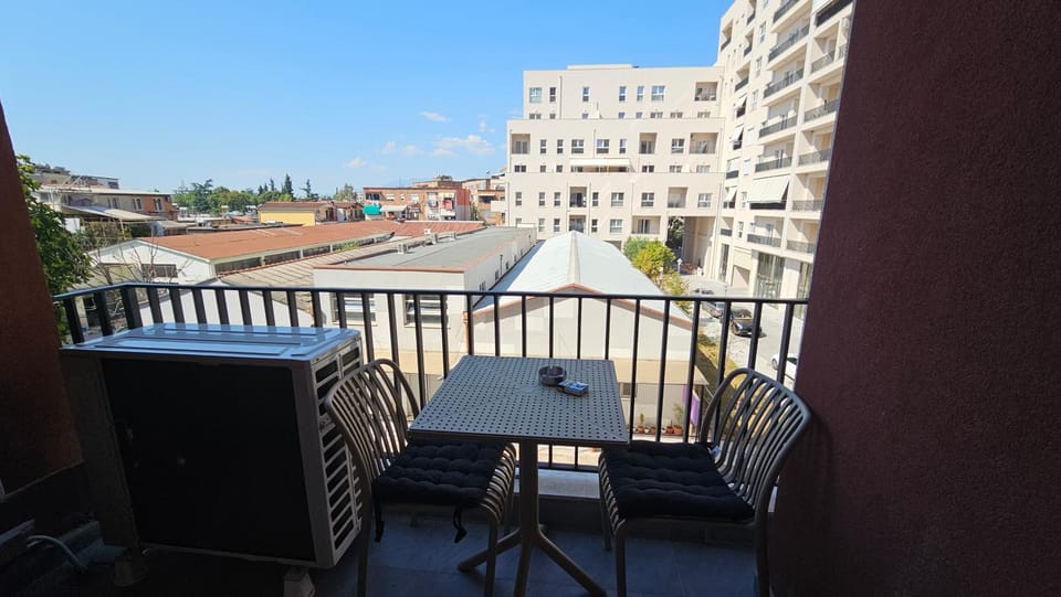 Property building, Day, View (from property/room), Balcony/Terrace, City view