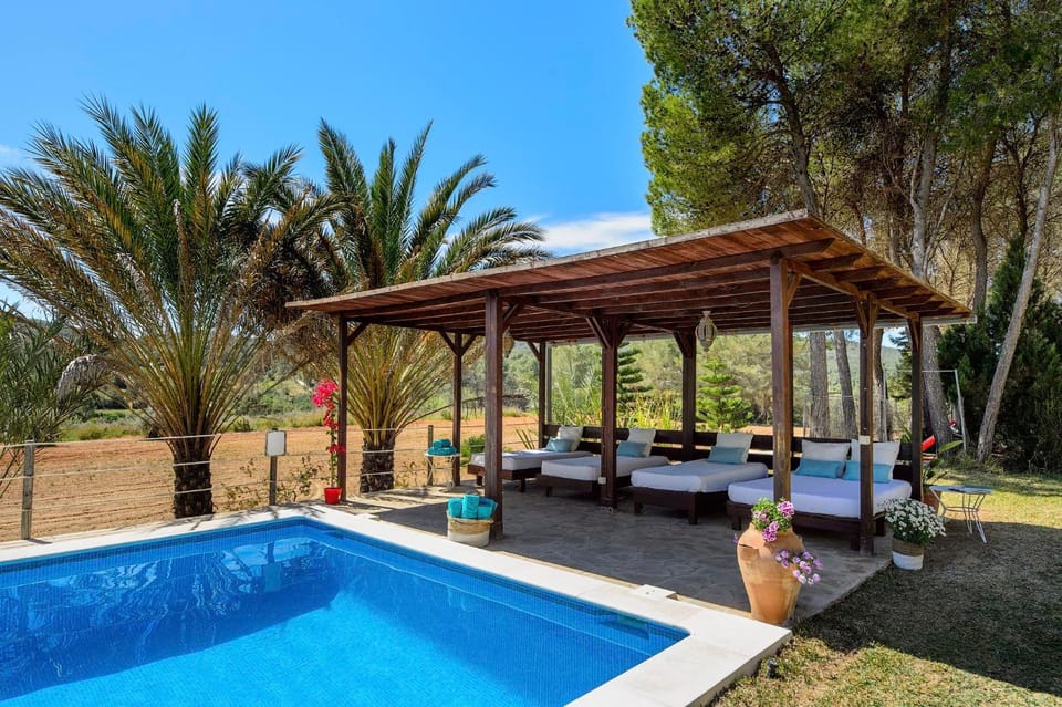Patio, Garden, Swimming pool, sunbed