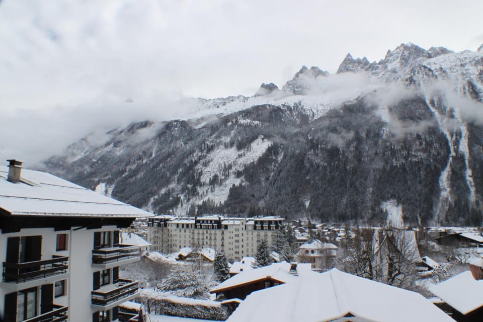 Winter, City view, Mountain view