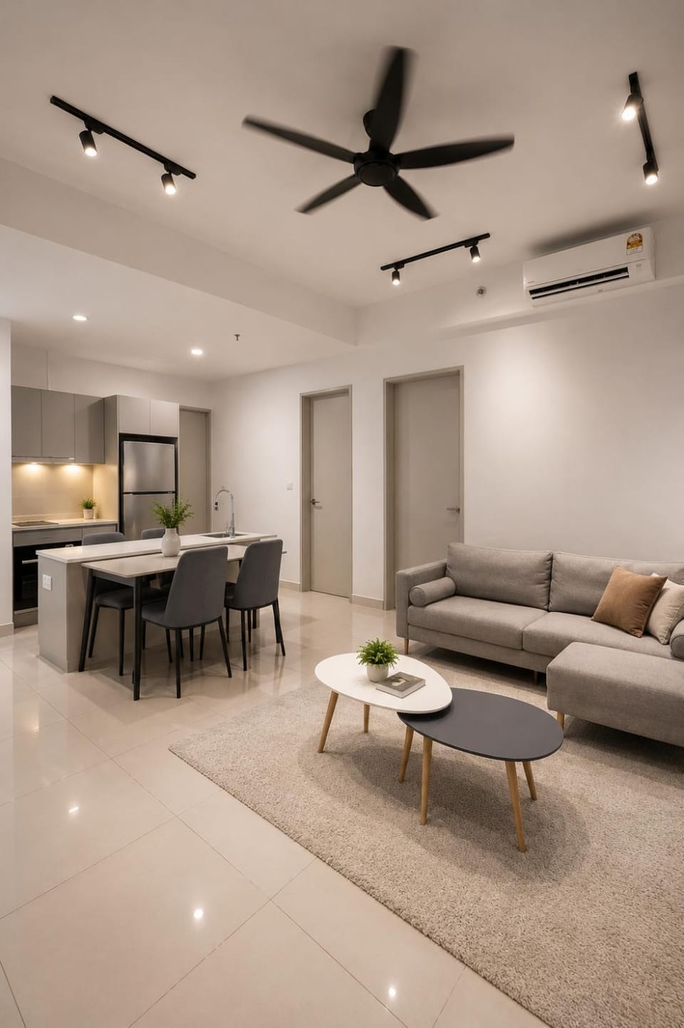 Bed, Living room, Photo of the whole room, Seating area, Dining area, Bedroom, fireplace