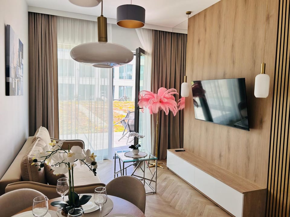Apartament Perłowy 128 Kapitańska 2 Olsztyn nad Zatoką plaża Miejska Apartment in Poland