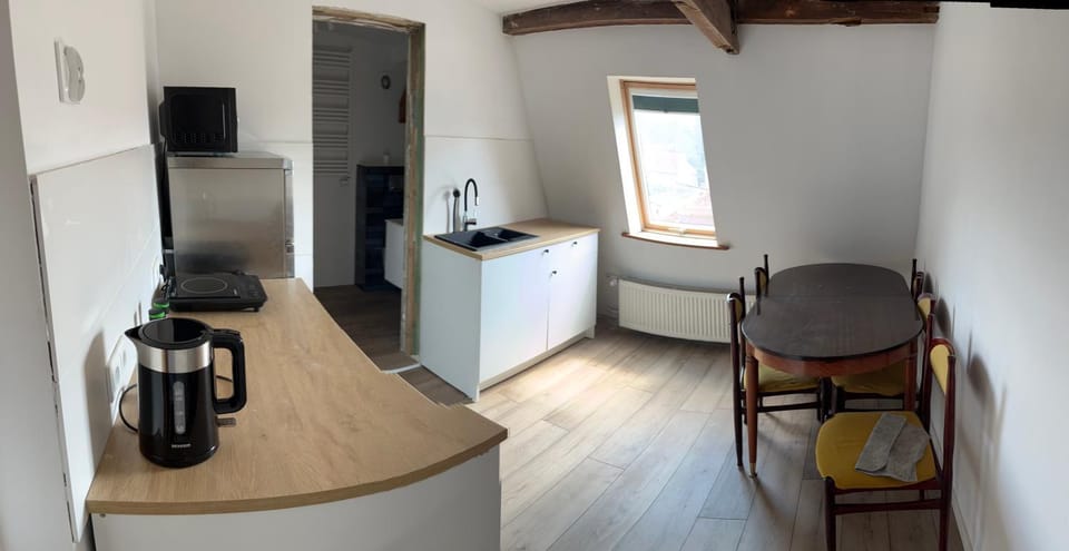 Kitchen or kitchenette, Dining area, oven
