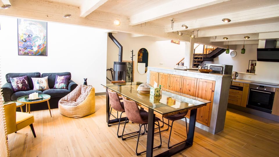 Duplex Klimtea avec jardin et cadre verdoyant Apartment in Brittany