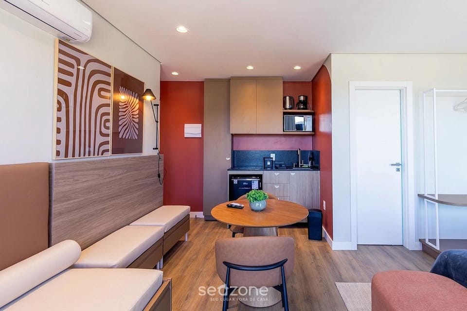 Kitchen or kitchenette, Living room, Dining area, Bedroom
