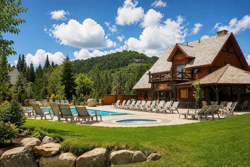 Spa & pool Access - Refuge au fil des saisons Chalet in Ontario