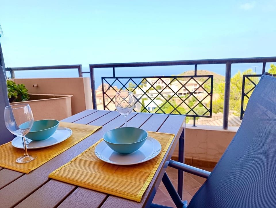 View (from property/room), Balcony/Terrace, Sea view