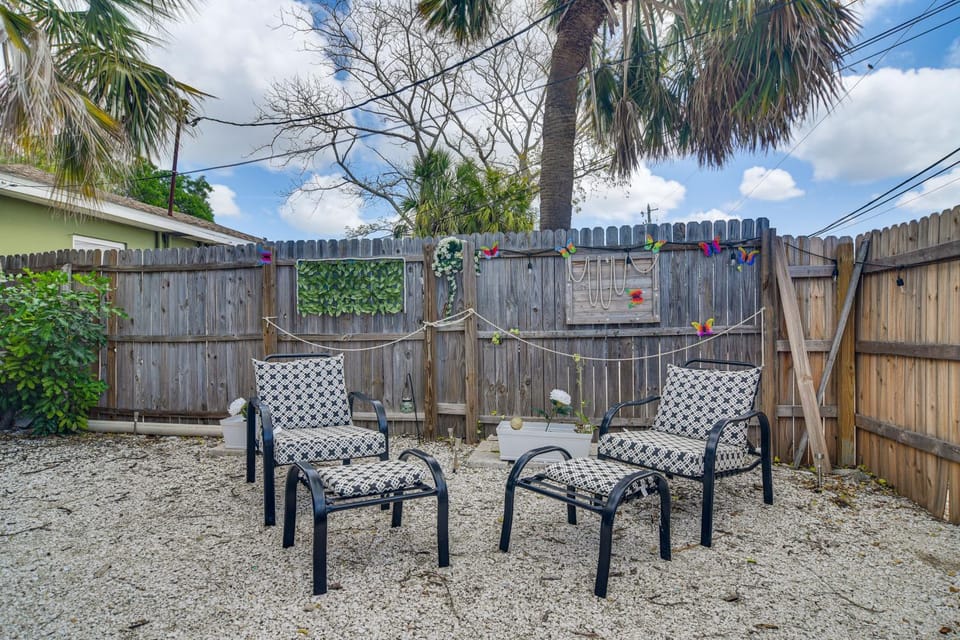 Walk to Beach & Dining! Unique St. Pete Getaway House in Saint Pete Beach