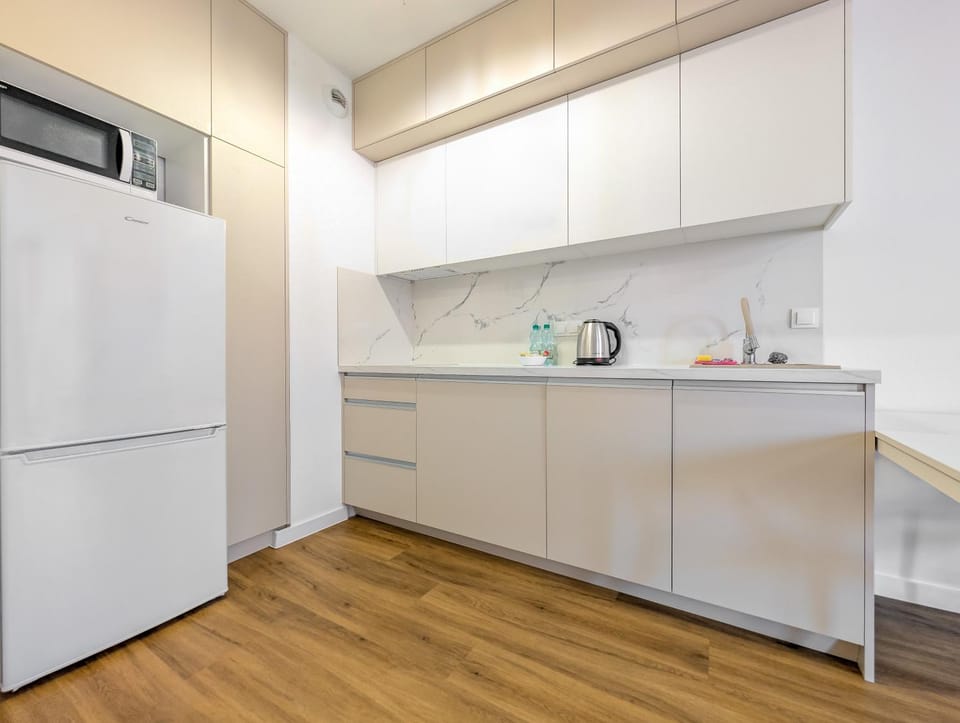 Kitchen or kitchenette, dishwasher, oven, stove