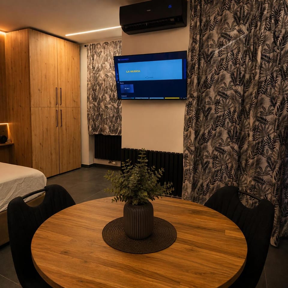 TV and multimedia, wardrobe, air conditioner