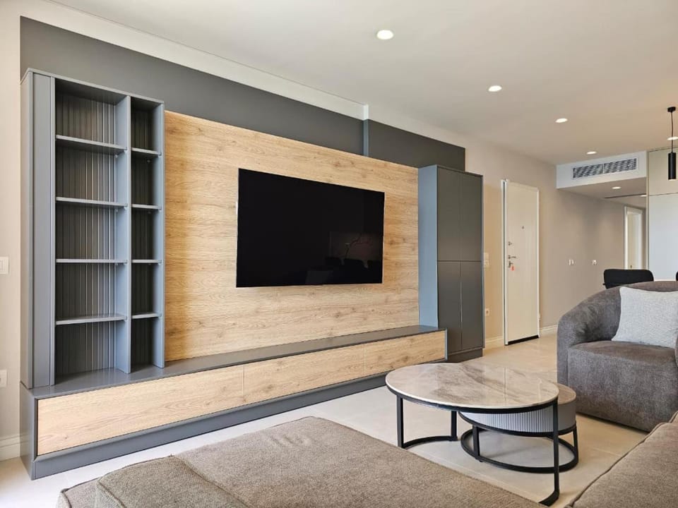 TV and multimedia, Living room, Seating area, air conditioner