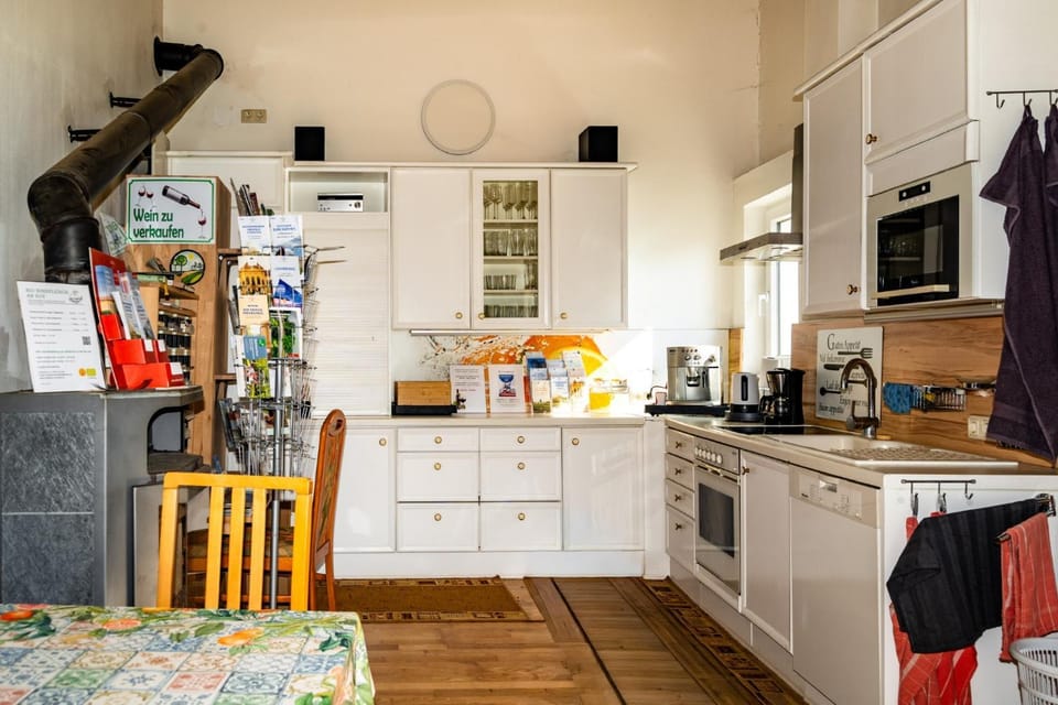 Kitchen or kitchenette, oven, stove