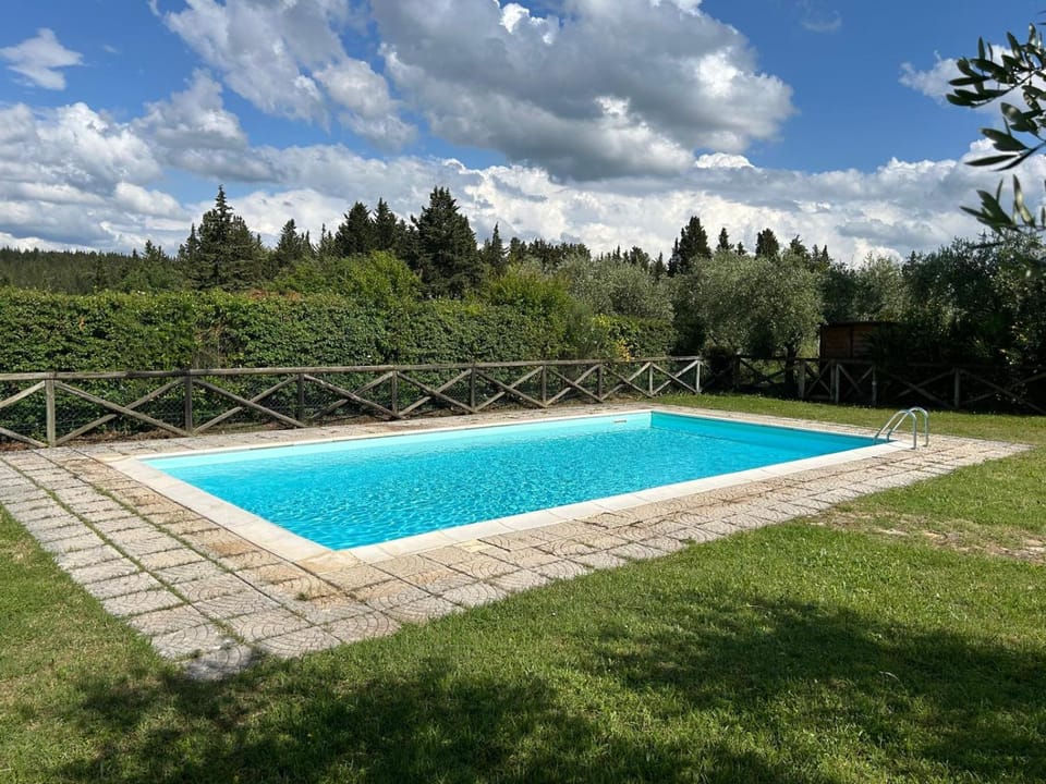Spring, Day, Natural landscape, Garden, Garden view, Pool view, Swimming pool, sunbed