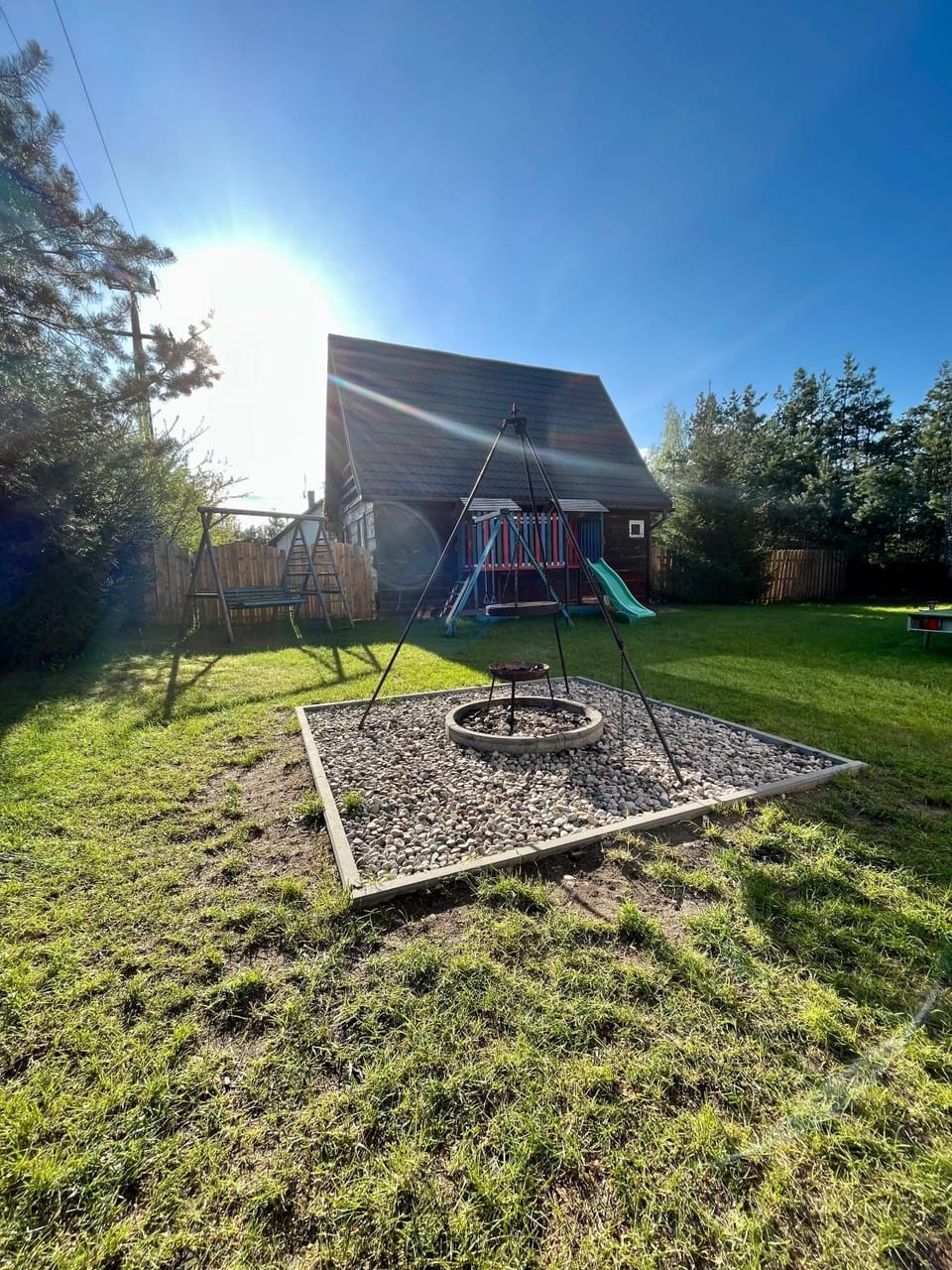 Spring, Day, Natural landscape, Children play ground, Garden, Garden view
