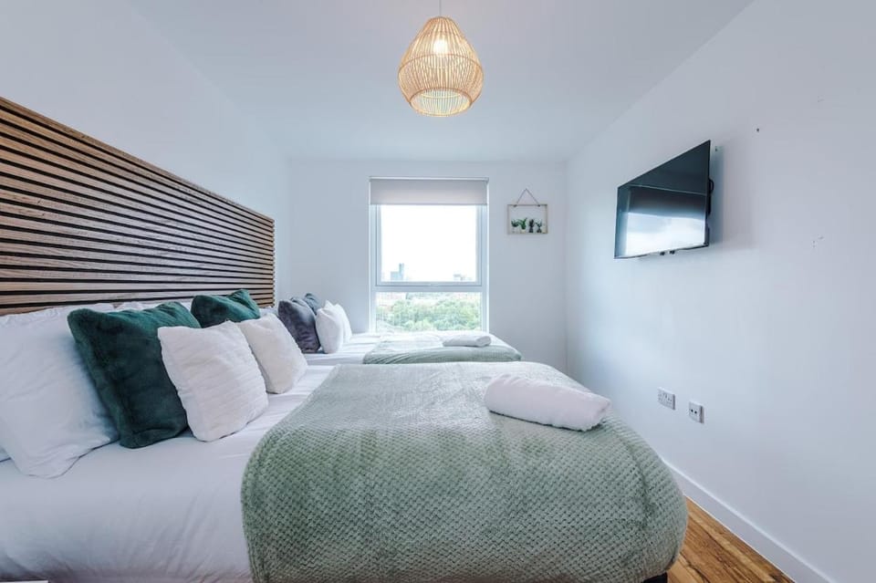 Manchester, Balcony, Old Trafford, Gym, Pool table Apartment in Salford
