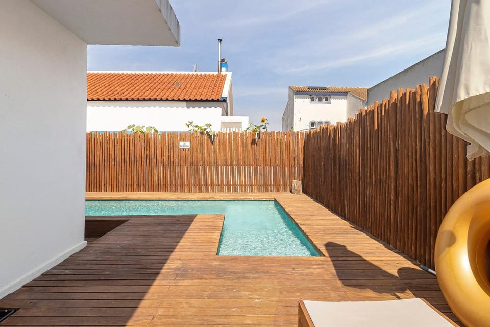 Property building, Living room, Swimming pool