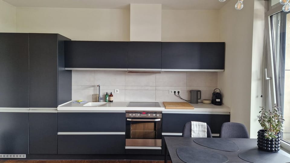Modern skyline-view condo at a luxury complex Apartment in Vilnius
