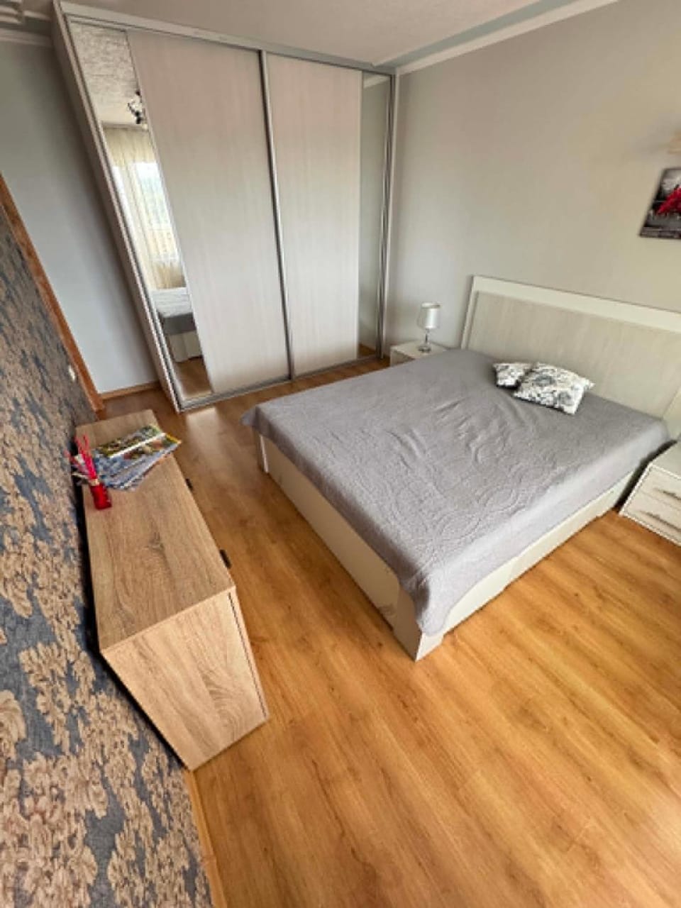 Bed, Photo of the whole room, Bedroom, wardrobe