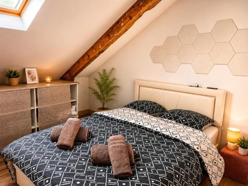 Appartement cosy sous les toits avec une vue dégagée et la climatisation Apartment in Aurillac