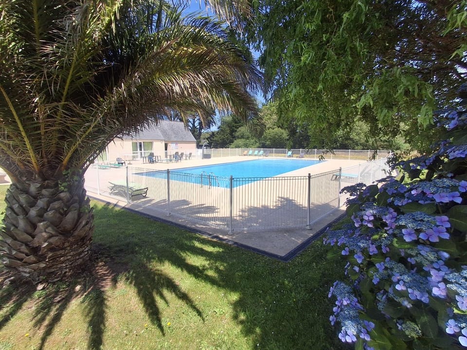 Property building, Living room, Swimming pool
