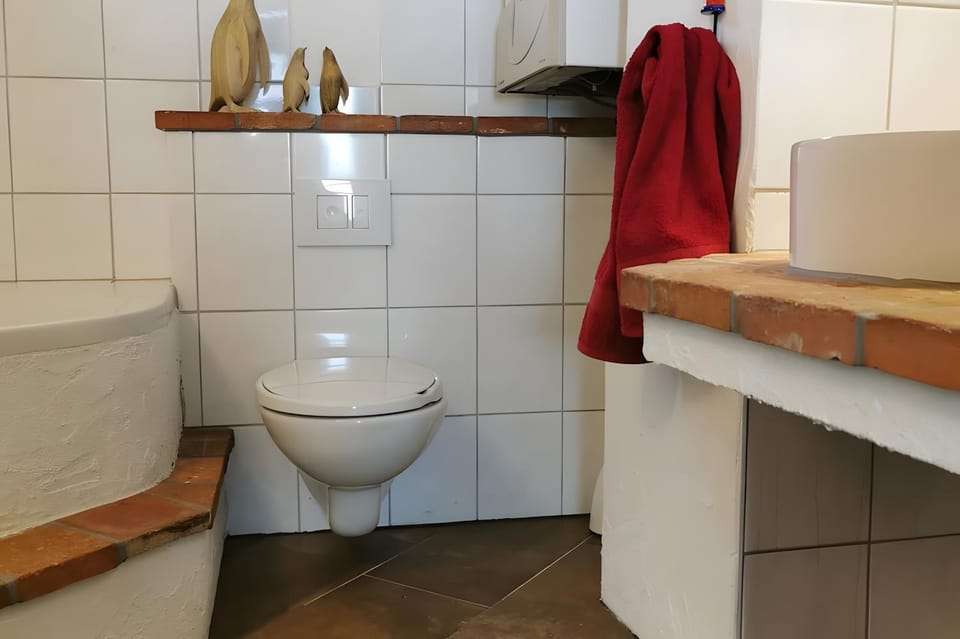 Bathroom, Living room