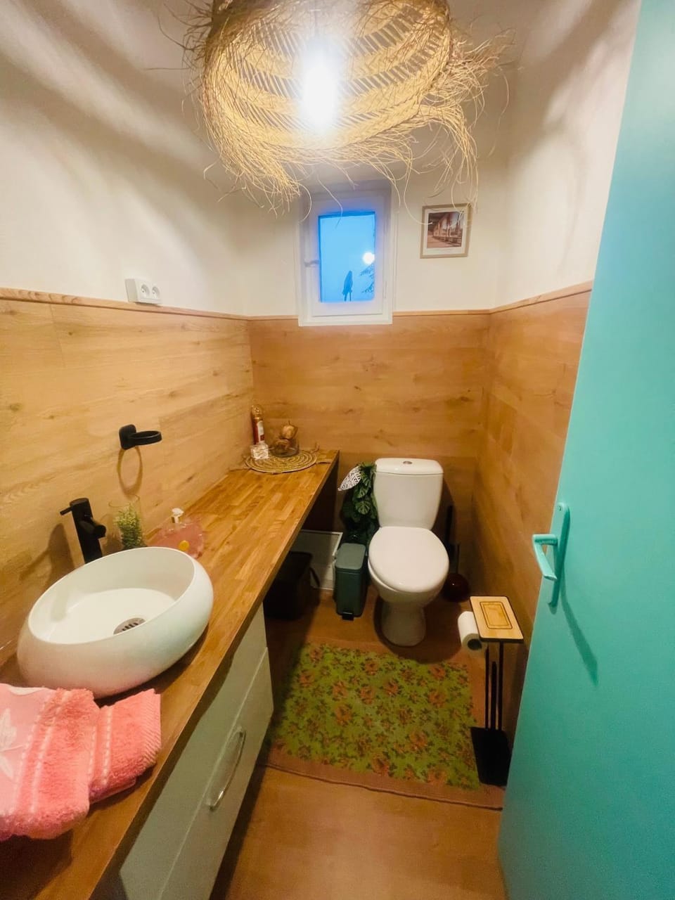 Bathroom, Living room
