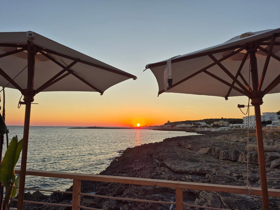 Sunset, sunbed
