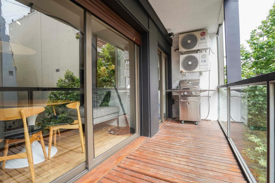 Patio, Off site, Day, Garden, View (from property/room), Balcony/Terrace, Dining area, Garden view, air conditioner