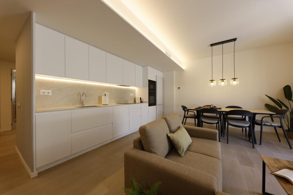 Kitchen or kitchenette, Living room