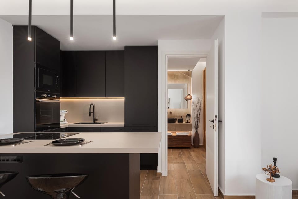 Bathroom, Living room, wardrobe, kitchen