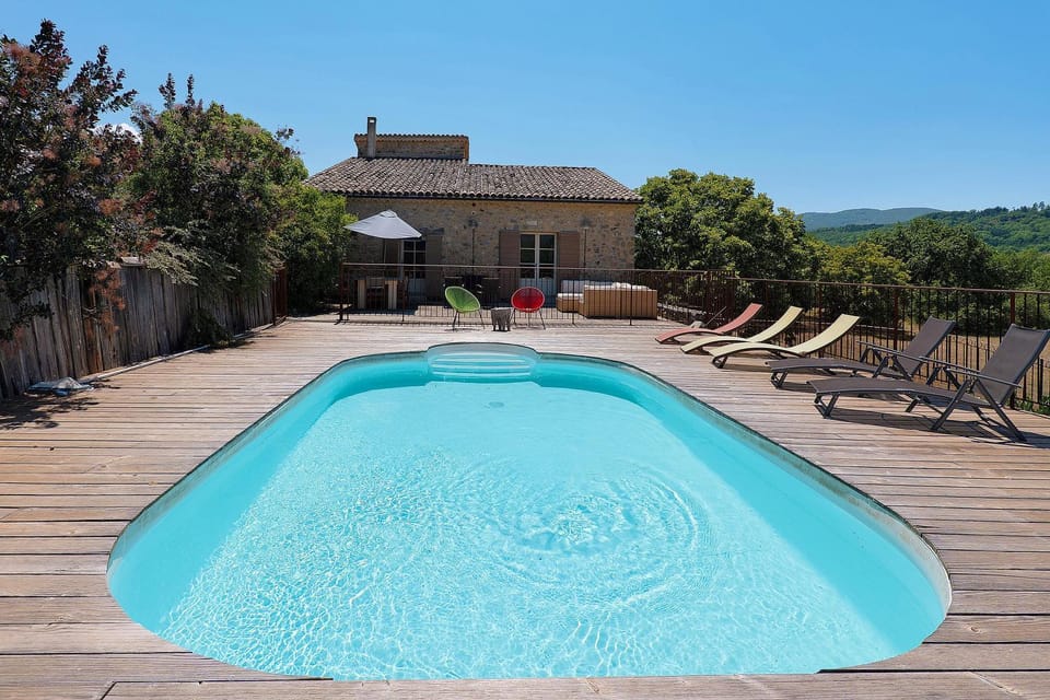 Property building, Living room, Swimming pool