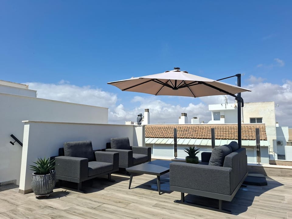Day, View (from property/room), Balcony/Terrace, Seating area, sunbed