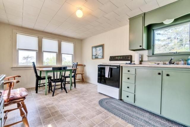 Kitchen or kitchenette, Dining area, dishwasher, oven, stove