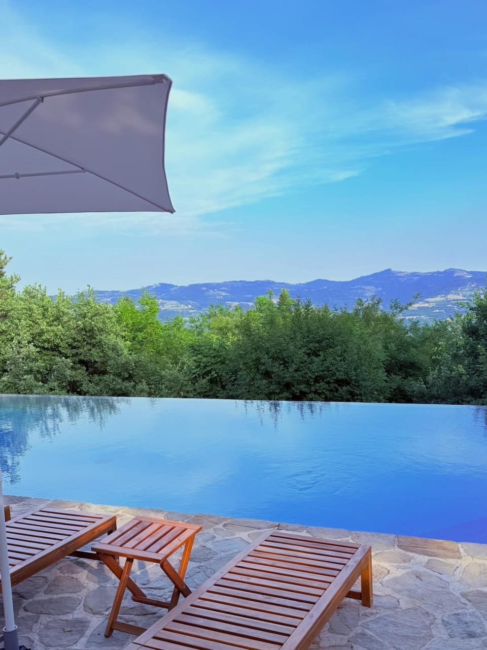 Natural landscape, Pool view, Swimming pool, sunbed