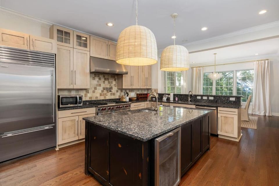 Kitchen or kitchenette, furniture, microwave, oven, kitchen