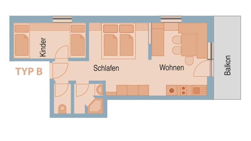 Edelweiss 101 - Typ B Apartment in Fontanella