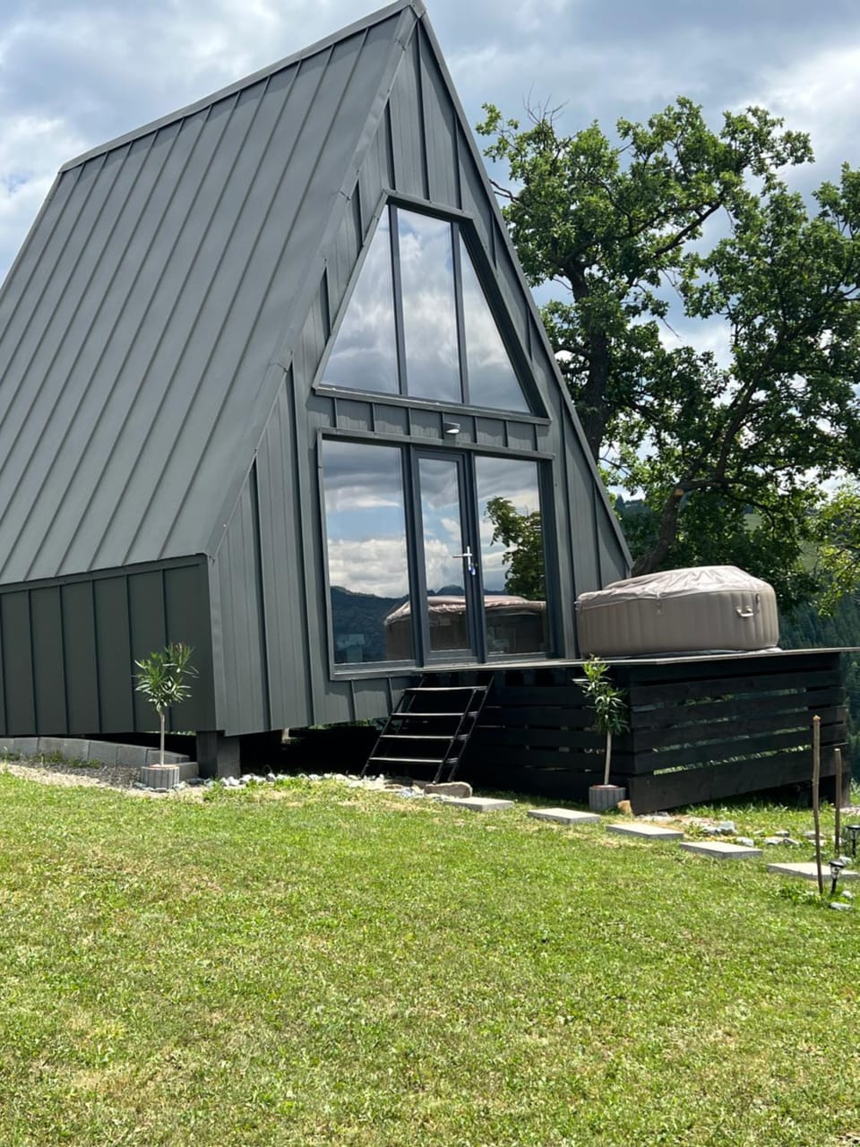 Property building, Garden view