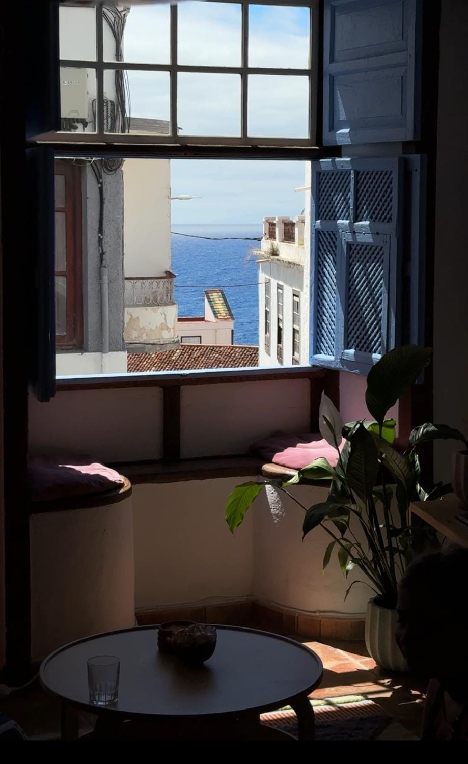 View (from property/room), Living room, Seating area, Sea view